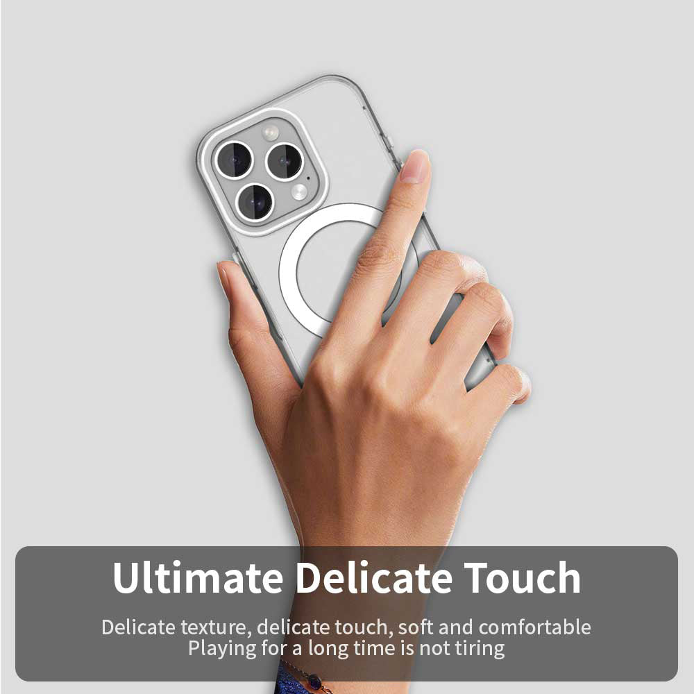 Custodia MagSafe per Apple iPhone 15 Pro, Techsuit, CandyCase, Bianca