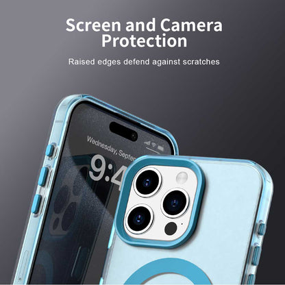 Custodia MagSafe per Apple iPhone 15 Pro, Techsuit, CandyCase, Blu