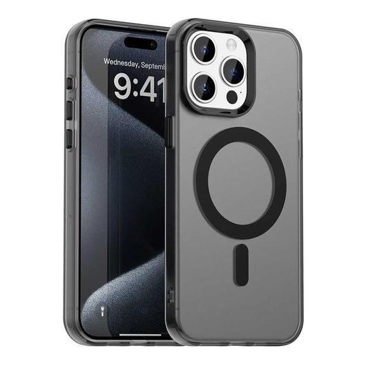 Custodia MagSafe per Apple iPhone 15 Pro, Techsuit, CandyCase, Nera