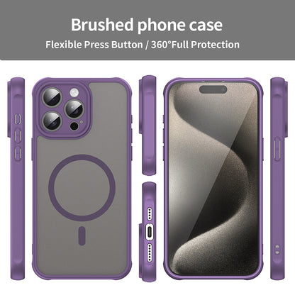 Custodia MagSafe per Apple iPhone 15 Pro, Techsuit, HaloFrost II, Viola