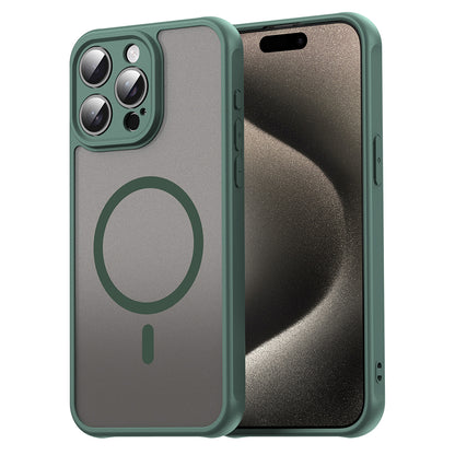 Custodia MagSafe per Apple iPhone 15 Pro, Techsuit, HaloFrost II, Verde