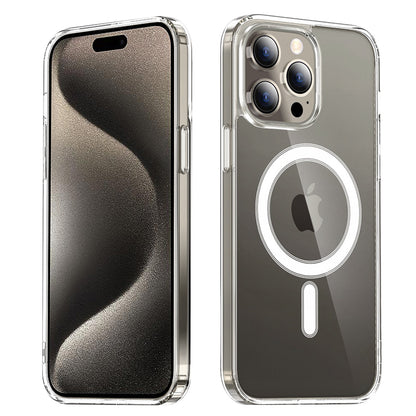 Custodia MagSafe per Apple iPhone 15 Pro, Techsuit, Pro, Trasparente