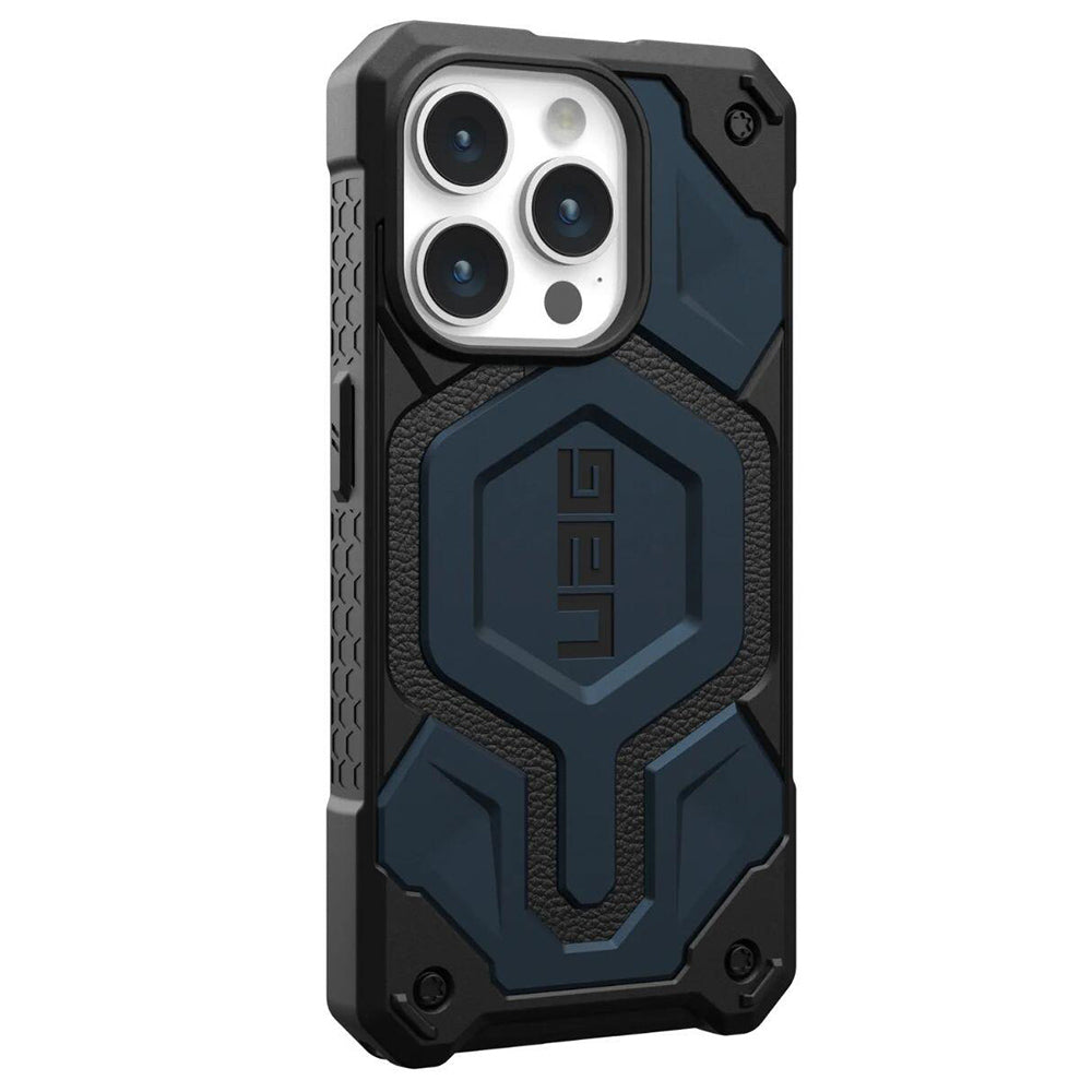 MagSafe Case for Apple iPhone 15 Pro, Urban Armor Gear, Monarch Pro, Navy Blue