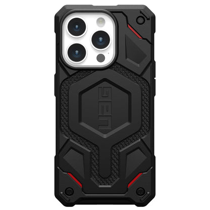 Custodia MagSafe per Apple iPhone 15 Pro, Urban Armor Gear, Monarch Pro Kevlar, Nera