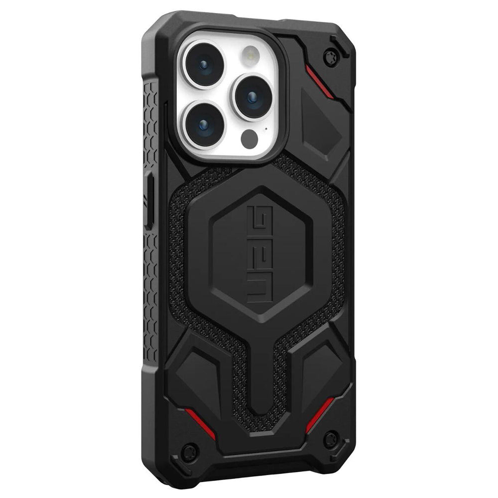 Custodia MagSafe per Apple iPhone 15 Pro, Urban Armor Gear, Monarch Pro Kevlar, Nera