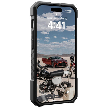 Custodia MagSafe per Apple iPhone 15 Pro, Urban Armor Gear, Monarch Pro Kevlar, Nera
