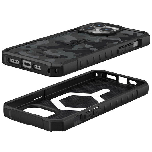 Custodia MagSafe per Apple iPhone 15 Pro, Urban Armor Gear, Pathfinder SE Midnight Camo, Camouflage