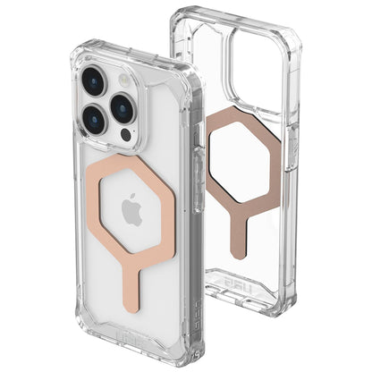 Custodia MagSafe per Apple iPhone 15 Pro, Urban Armor Gear, Plyo, Rosa Dorato