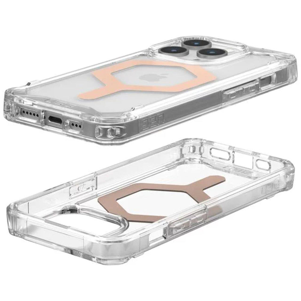 Custodia MagSafe per Apple iPhone 15 Pro, Urban Armor Gear, Plyo, Rosa Dorato