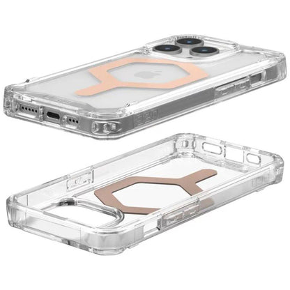 Custodia MagSafe per Apple iPhone 15 Pro, Urban Armor Gear, Plyo, Rosa Dorato
