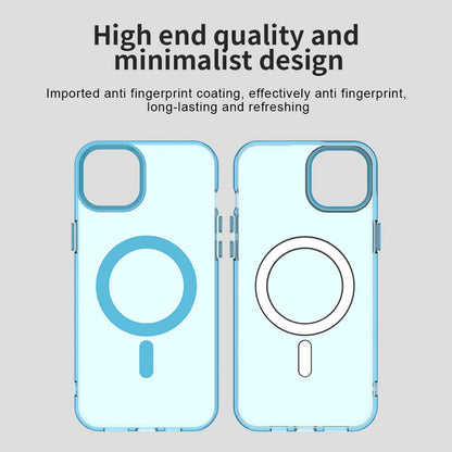 Custodia MagSafe per Apple iPhone 15, Techsuit, CandyCase, Blu