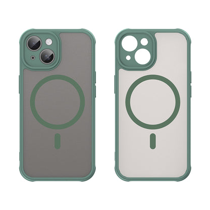 Custodia MagSafe per Apple iPhone 15, Techsuit, HaloFrost II, Verde