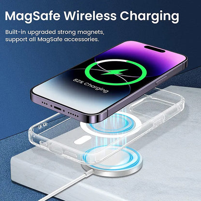 Custodia MagSafe per Apple iPhone 15, Techsuit, Pro, Nera