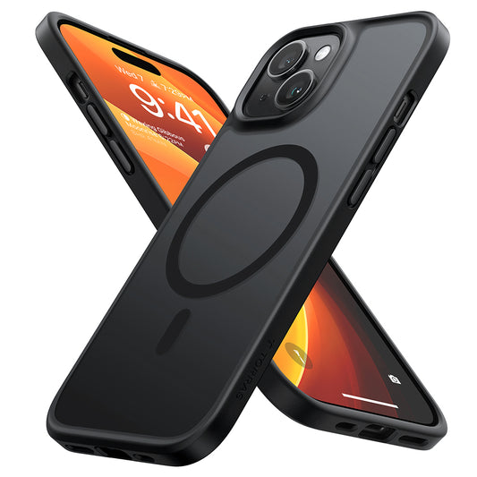 MagSafe Case for Apple iPhone 15, Torras, Guardian, Black