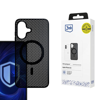 Custodia MagSafe per Apple iPhone 16, 3MK, COOLing, Nera
