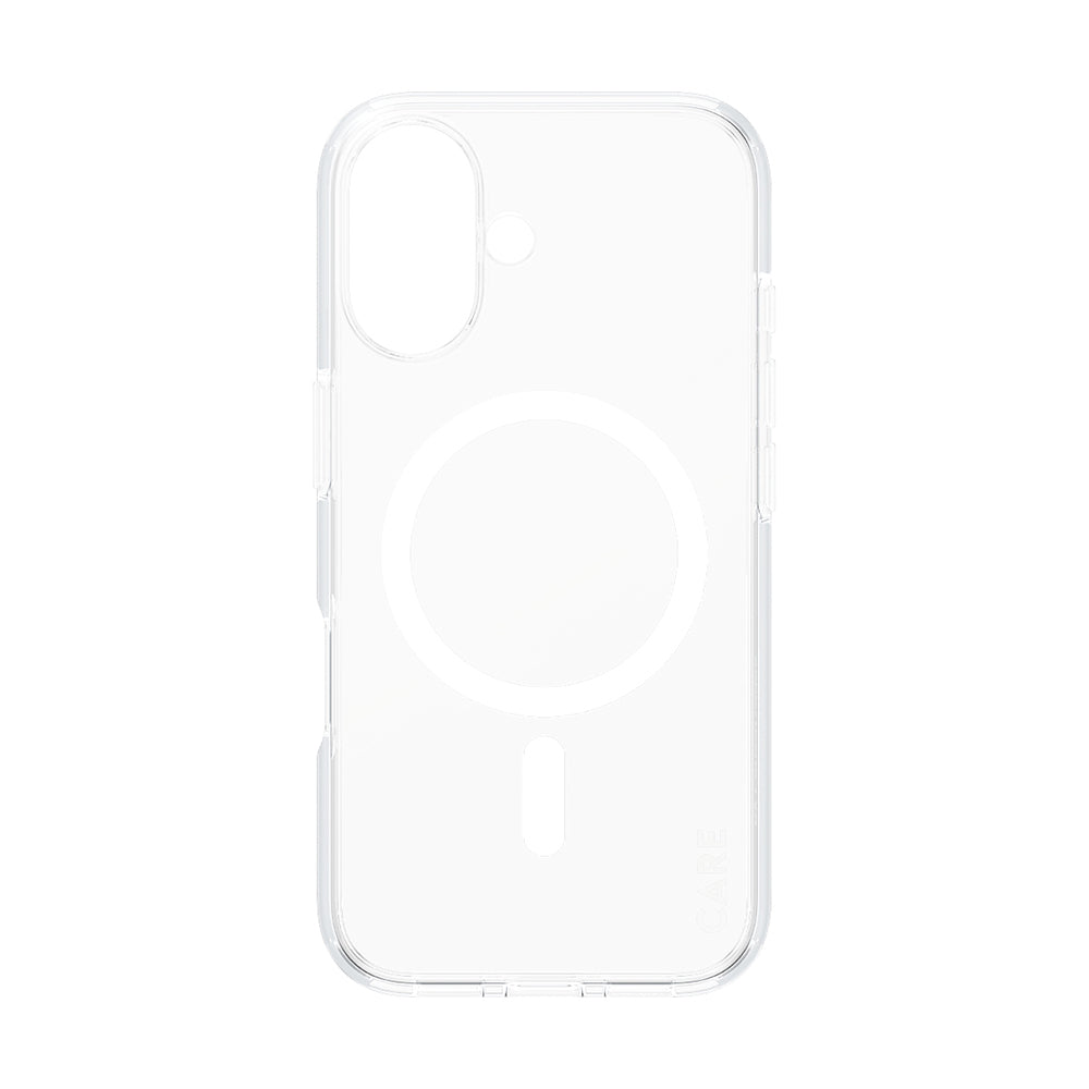 Custodia MagSafe per Apple iPhone 16, PanzerGlass, Care Urban Combat, Trasparente Bianca