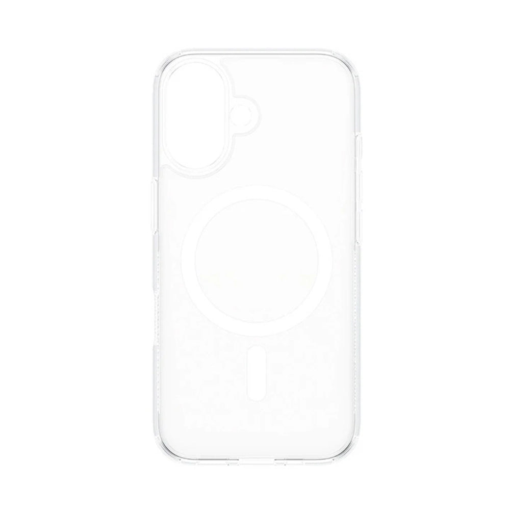 Custodia MagSafe per Apple iPhone 16, PanzerGlass, HardCase, Bianco Trasparente