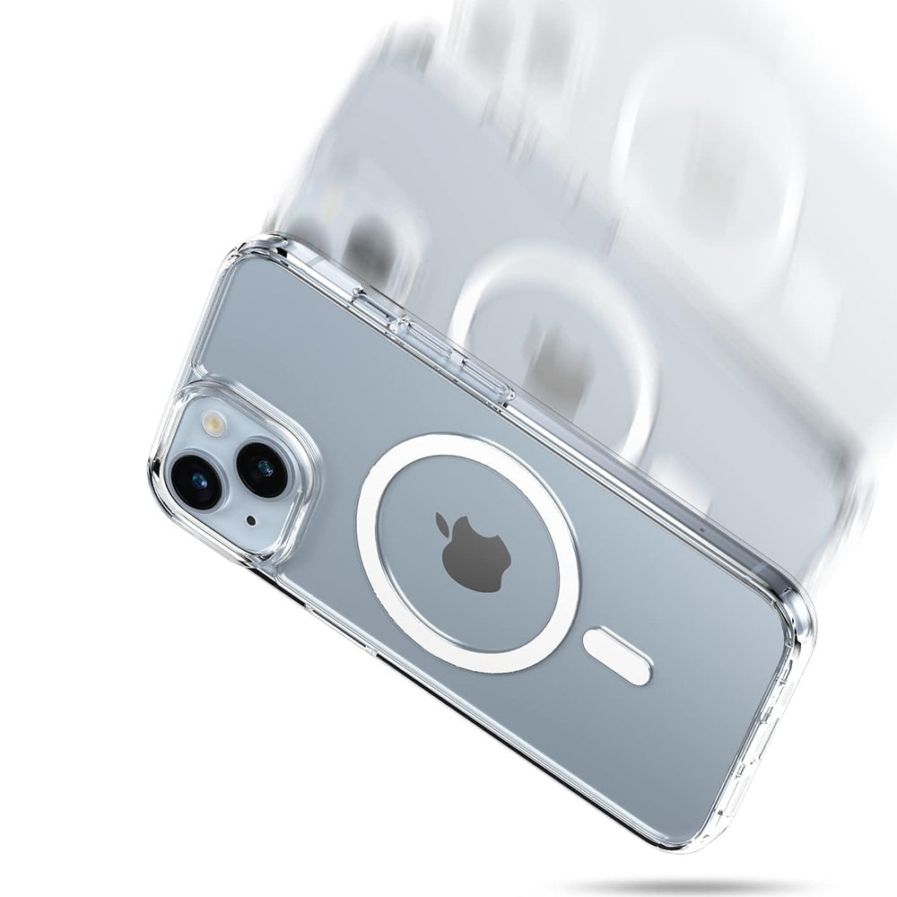 Custodia MagSafe per Apple iPhone 16, PanzerGlass, HardCase, Bianco Trasparente