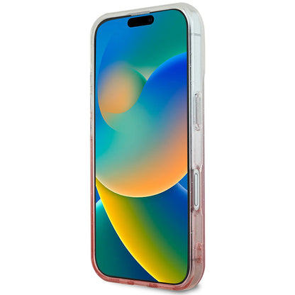 Custodia MagSafe per Apple iPhone 16 Plus, Guess, IML Glitter Gradient, Marrone