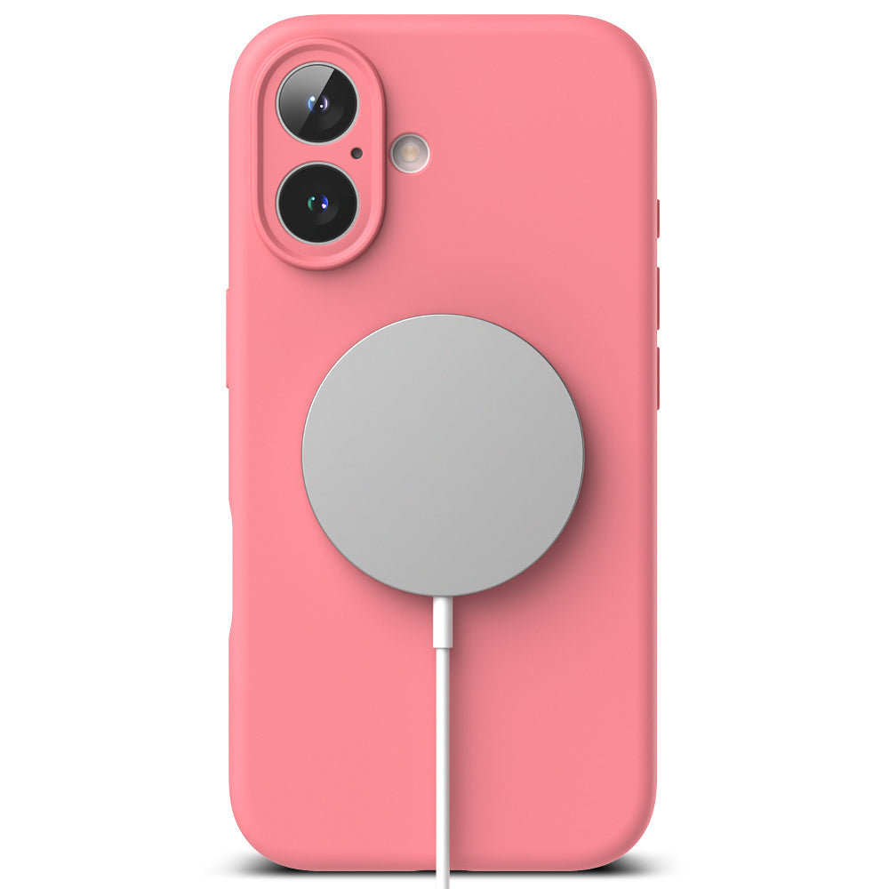 Custodia MagSafe per Apple iPhone 16 Plus, Ringke, Silicone, Rosa