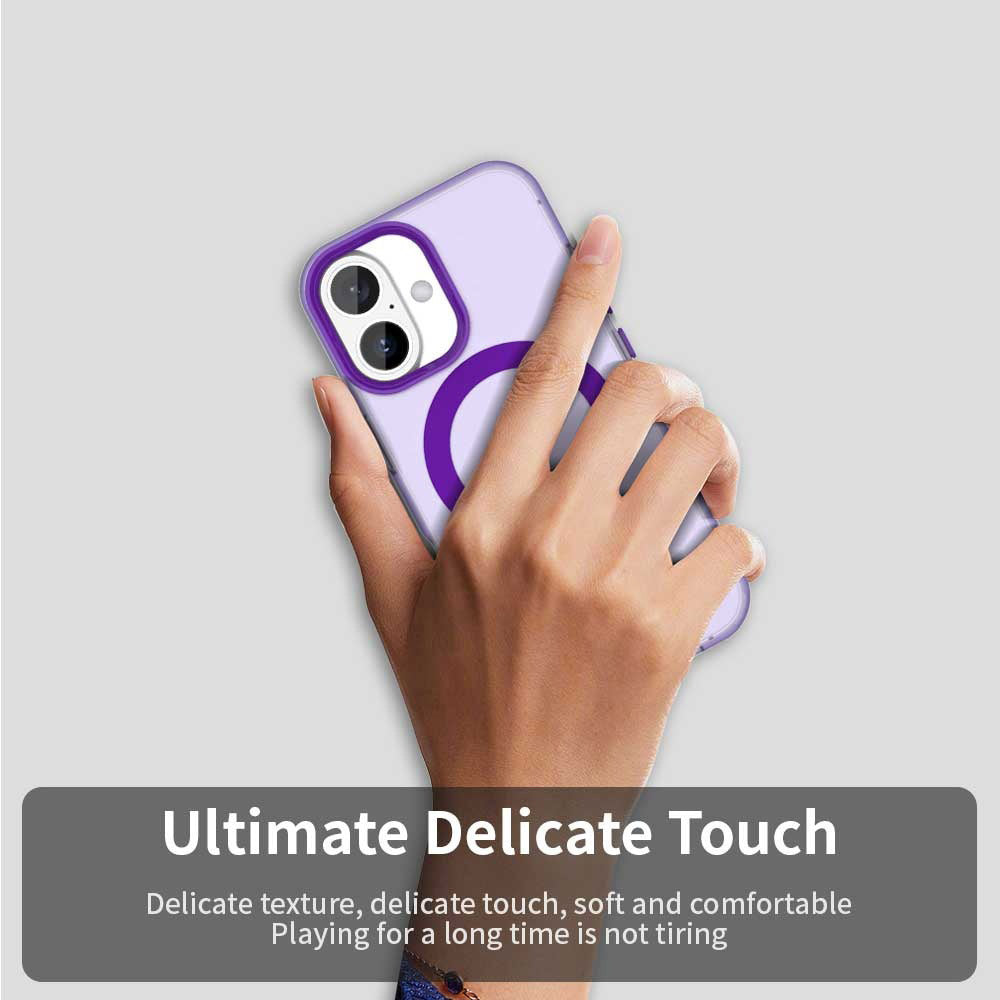 Custodia MagSafe per Apple iPhone 16 Plus, Techsuit, CandyCase, Viola