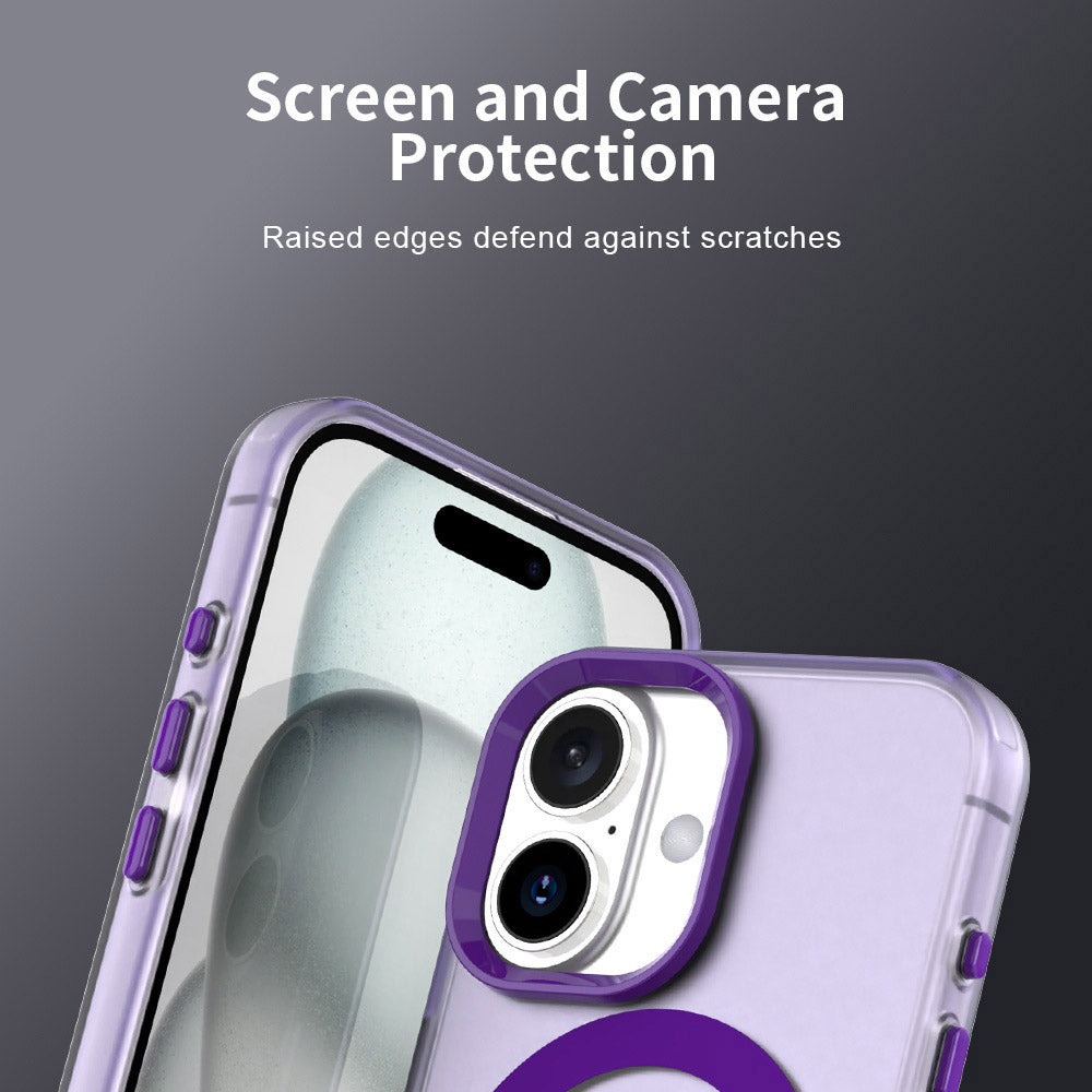 Custodia MagSafe per Apple iPhone 16 Plus, Techsuit, CandyCase, Viola