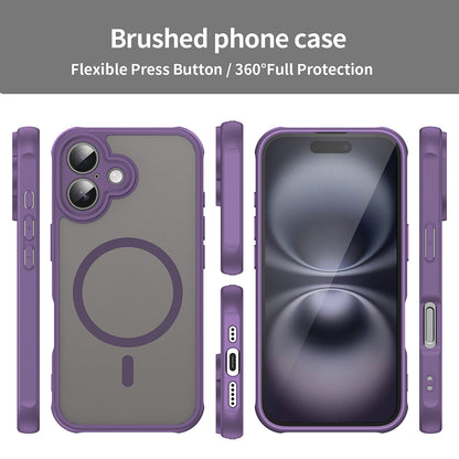 Custodia MagSafe per Apple iPhone 16 Plus, Techsuit, HaloFrost II, Viola