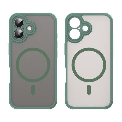 Custodia MagSafe per Apple iPhone 16 Plus, Techsuit, HaloFrost II, Verde