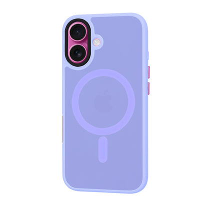 Custodia MagSafe per Apple iPhone 16 Plus, Techsuit, HaloFrost, Viola Chiaro