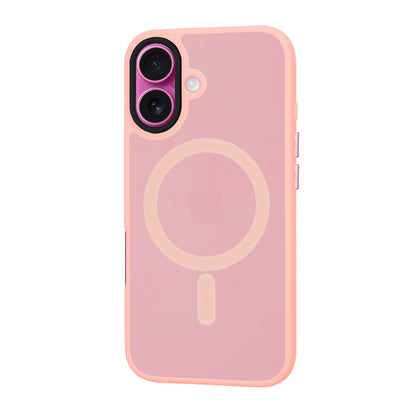 Custodia MagSafe per Apple iPhone 16 Plus, Techsuit, HaloFrost, Rosa