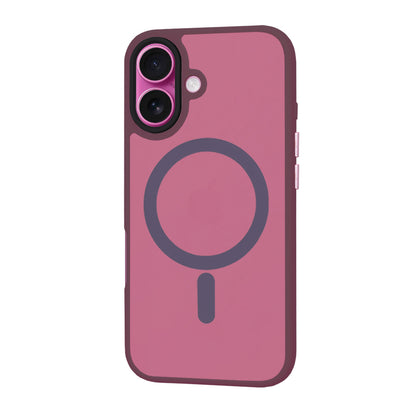 MagSafe Case for Apple iPhone 16 Plus, Techsuit, HaloFrost, Burgundy