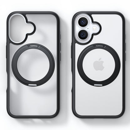 Custodia MagSafe per Apple iPhone 16 Plus, Torras, Ostand R Fusion, Nera
