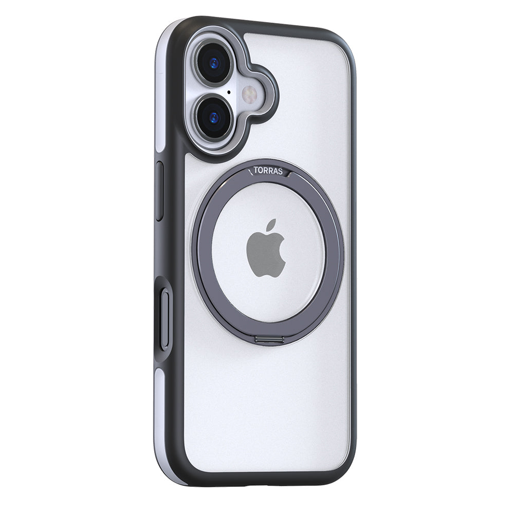 Custodia MagSafe per Apple iPhone 16 Plus, Torras, Ostand R Fusion, Nera