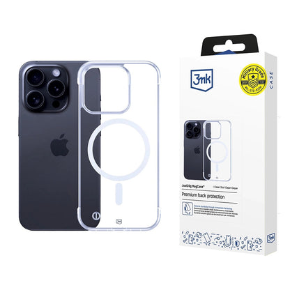 Custodia MagSafe per Apple iPhone 16 Pro, 3MK, Just20g, Trasparente
