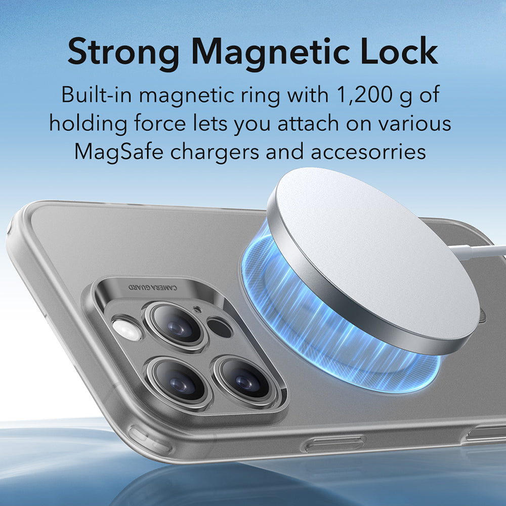 Custodia MagSafe per Apple iPhone 16 Pro, ESR, Zero, Grigio Satinato