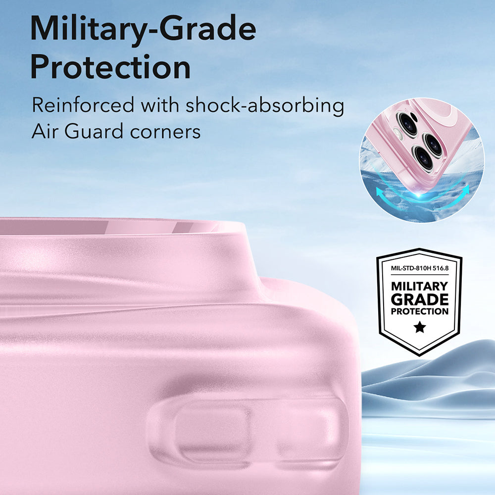 Custodia MagSafe per Apple iPhone 16 Pro, ESR, Zero, Rosa Satinato