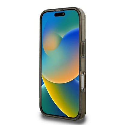 Custodia MagSafe per Apple iPhone 16 Pro, Guess, IML 4G Background, Marrone