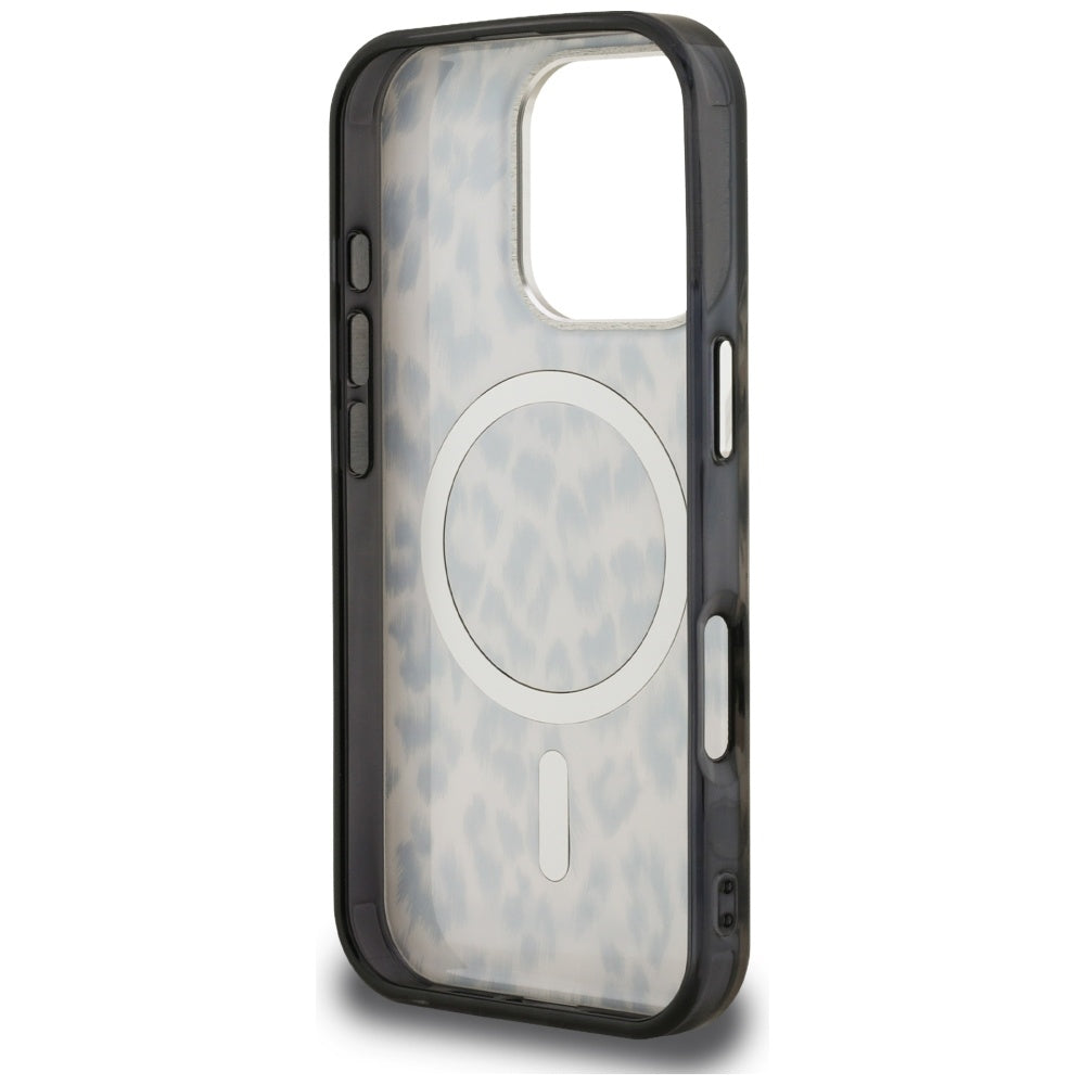 Custodia MagSafe per Apple iPhone 16 Pro, Karl Lagerfeld, IML Leopard Pattern, Marrone
