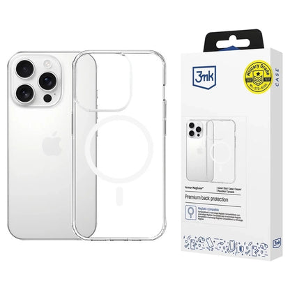 Custodia MagSafe per Apple iPhone 16 Pro Max, 3MK, Armor MagCase, Trasparente