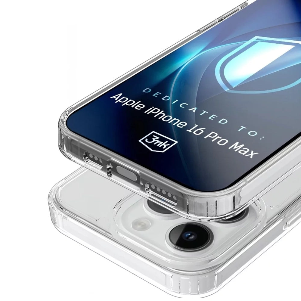 Custodia MagSafe per Apple iPhone 16 Pro Max, 3MK, Armor MagCase, Trasparente