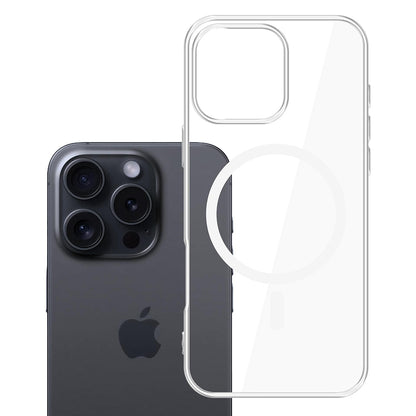 Custodia MagSafe per Apple iPhone 16 Pro Max, 3MK, Clear MagCase, Trasparente
