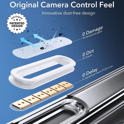 Custodia MagSafe per Apple iPhone 16 Pro Max, ESR, Classic Hybrid Slide, Trasparente