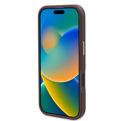 MagSafe Case for Apple iPhone 16 Pro Max, Guess, 4G Logo Plate, Blue