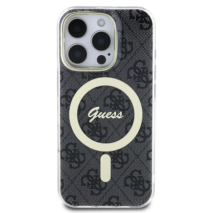 Custodia MagSafe per Apple iPhone 16 Pro Max, Guess, IML 4G, Nera
