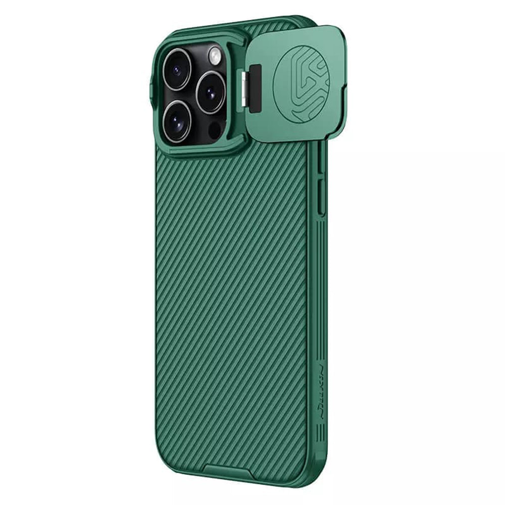 Custodia MagSafe per Apple iPhone 16 Pro Max, Nillkin, CamShield Prop, Verde