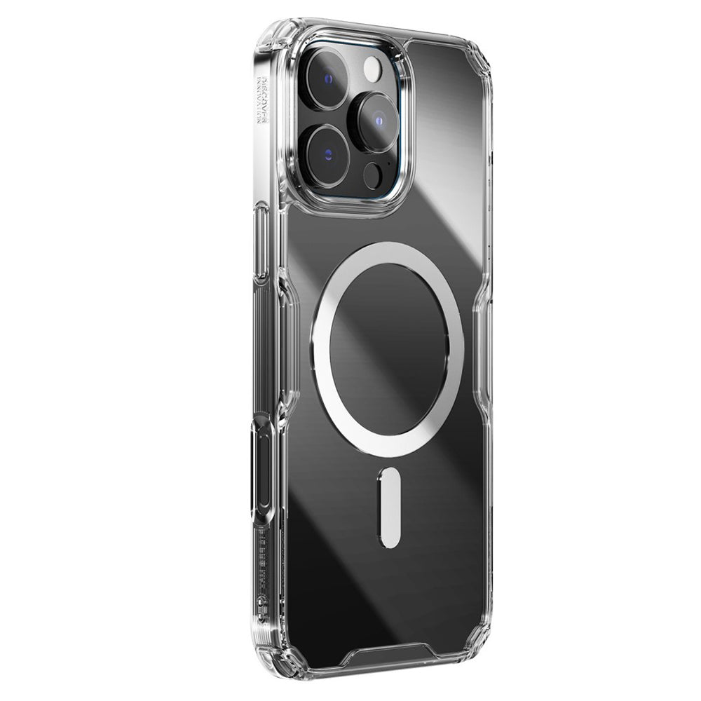 Custodia MagSafe per Apple iPhone 16 Pro Max, Nillkin, Nature Pro, Trasparente