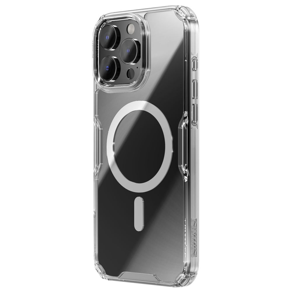 Custodia MagSafe per Apple iPhone 16 Pro Max, Nillkin, Nature Pro, Trasparente