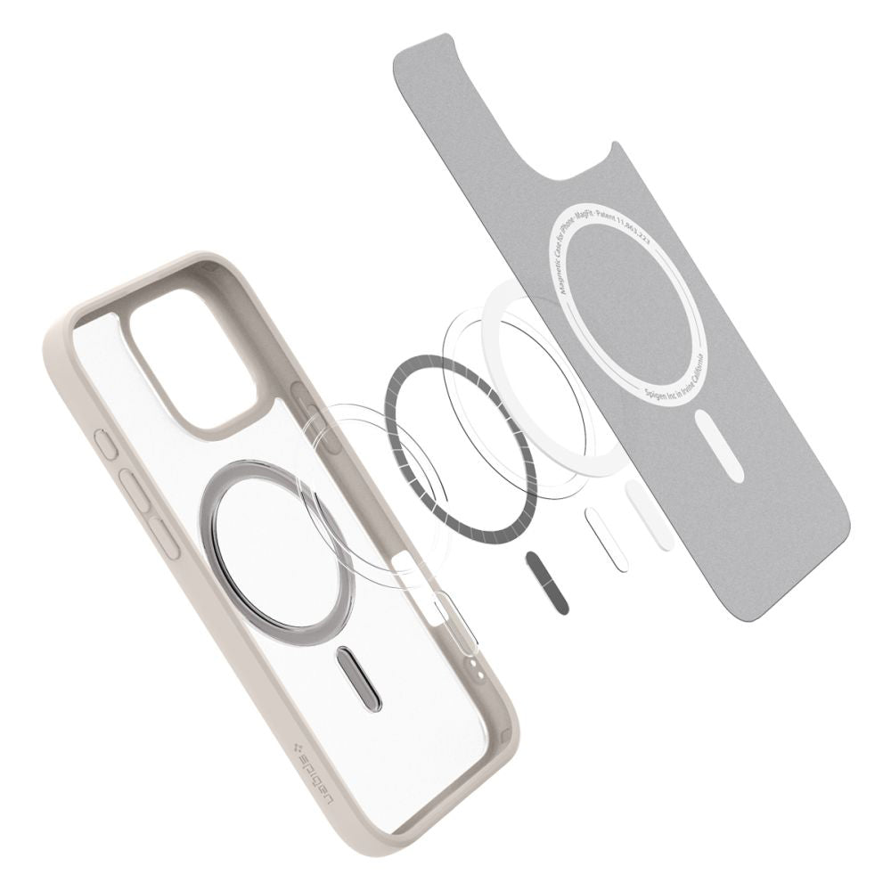 Custodia MagSafe per Apple iPhone 16 Pro Max, Spigen, Ultra Hybrid, Bronzo Satinato ACS08382