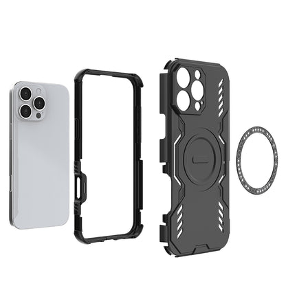 Custodia MagSafe per Apple iPhone 16 Pro Max, Techsuit, ArmorMag, Nera
