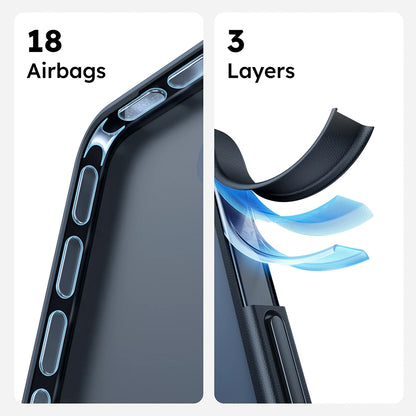 Custodia MagSafe per Apple iPhone 16 Pro Max, Torras, Guardian, Nera